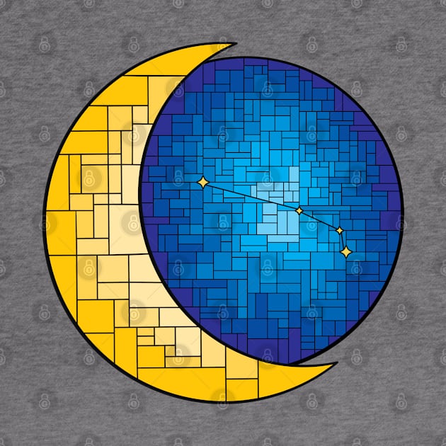 Aries Constellation Stained Glass by Print Stop Studio